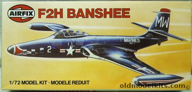 Airfix 1/72 McDonnell F2H-2P or F2H-2 Banshee - VMJ-1 or VF-172, 9 04023 plastic model kit